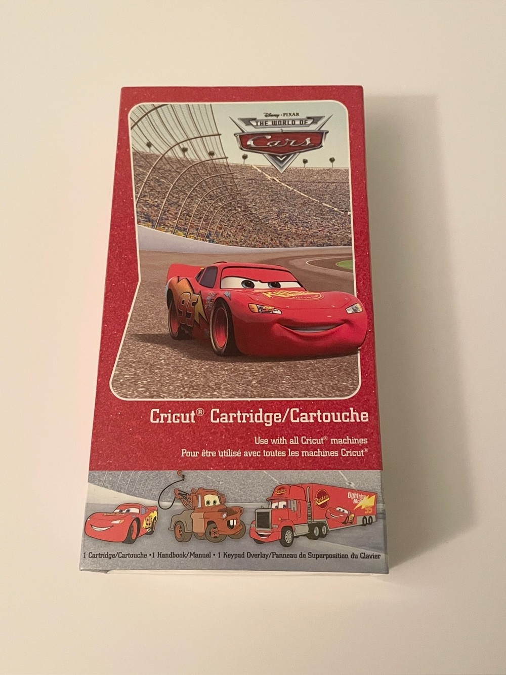 Cricut Disney Pixar Cars Die Cut Shape Design Chip Keypad Overlay & Handbook Set